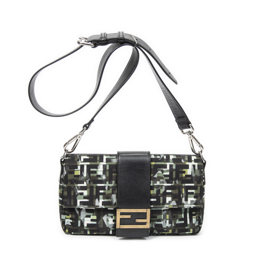 Fendi Camouflage Crossbody Baguette Belt Bag
